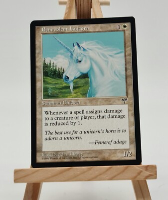 Benevolent Unicorn Mirage Magic Karte MTG englisch (Sanftmütiges Einhorn)
