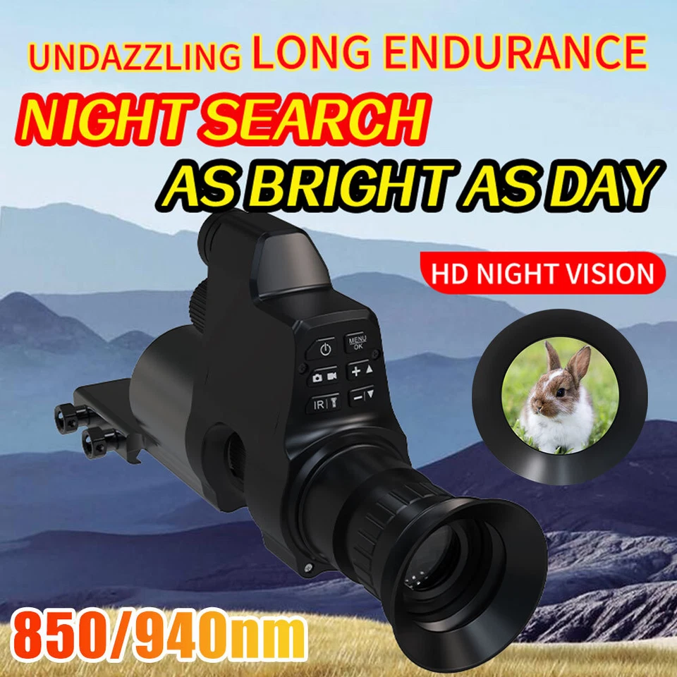 NV4B 300M Digital Infrared Night Vision Rifle Scope 1080P 850/950nm Video Camera - Image 3 of 4