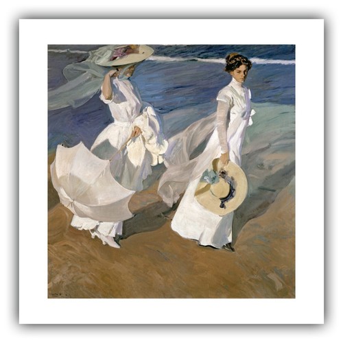 Joaquin Sorolla : "Strolling along the Seashore" (1909) — Giclee Fine Art Print - Picture 4 of 7