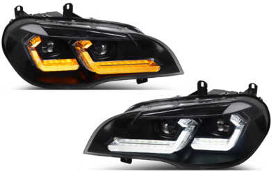 For BMW X5 E70 2007-2013 Headlights LED DRL Laser Projector Head