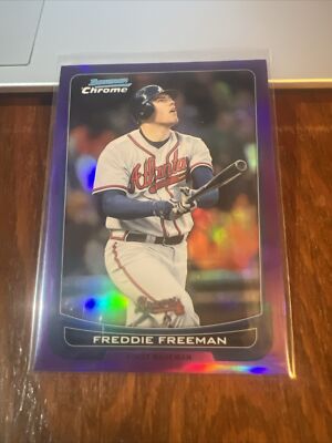 Freddie Freeman 2012 Bowman Chrome Purple Refractor #98 Atlanta Braves /199