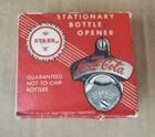 VINTAGE  Star X Coca Cola Metal Bottle Opener  NOS A