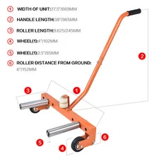 AA016  Heavy-Duty Adjustable Wheel Dolly, Tire Dolly for Workshop, Service Shop