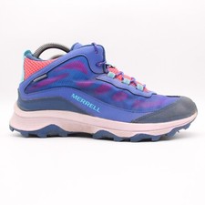 Kids Merrell Moab Speed Mid Boys 6 M Waterproof Blue Hiking Trail Ankle Boots