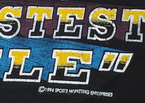 Vtg 1994 Bristol Int'l Raceway World's Fastest Half Mile Black T-Shirt Men's XXL - Afbeelding 6 van 7