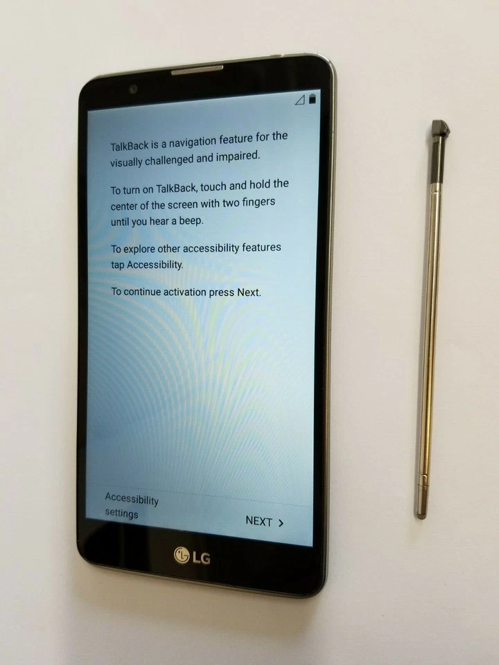 LG G Stylo 2 LS775 8GB Metallic Silver Boost Mobile Android Smartphone Phone - Image 2 of 4