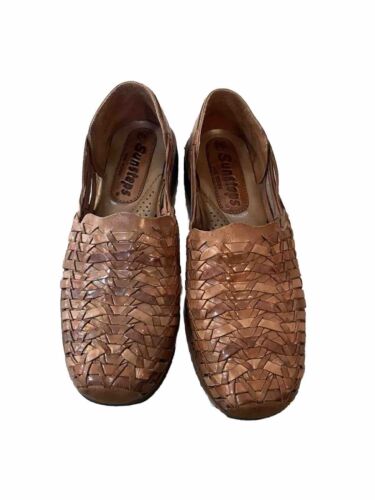 Sunsteps Men's Size 8.5M Shoes Brown Leather Sanda