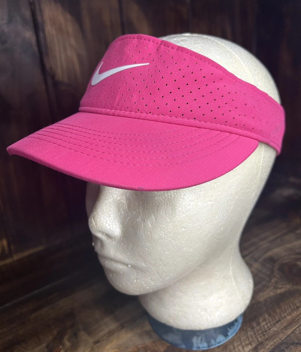 Hot pink nike visor cheap