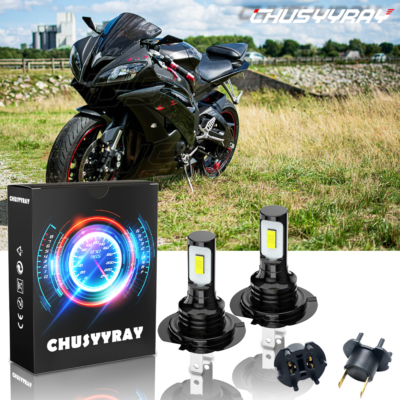 LED Headlight Bulbs Kit 6000K For Honda CBR600F4i 2001-2006