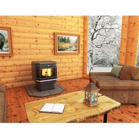 Us Stove 5660 Bay Front Pellet Stove, Black on sale Us Stove 5660 Bay Front Pellet Stove, Black on sale
