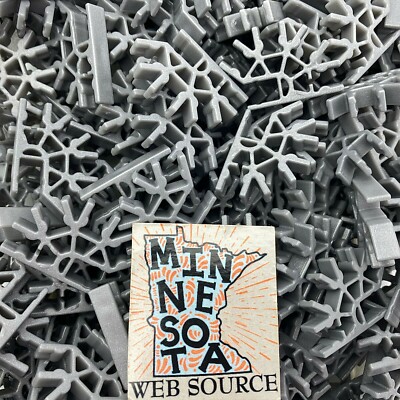 (100) K NEX Gray 4 Way 3D Connectors   NEW OEM NOS   Standard