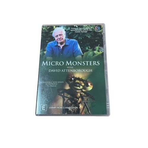 Micro Monsters With David Attenborough DVD ABC TV Documentary Series Region 4 - Afbeelding 1 van 7