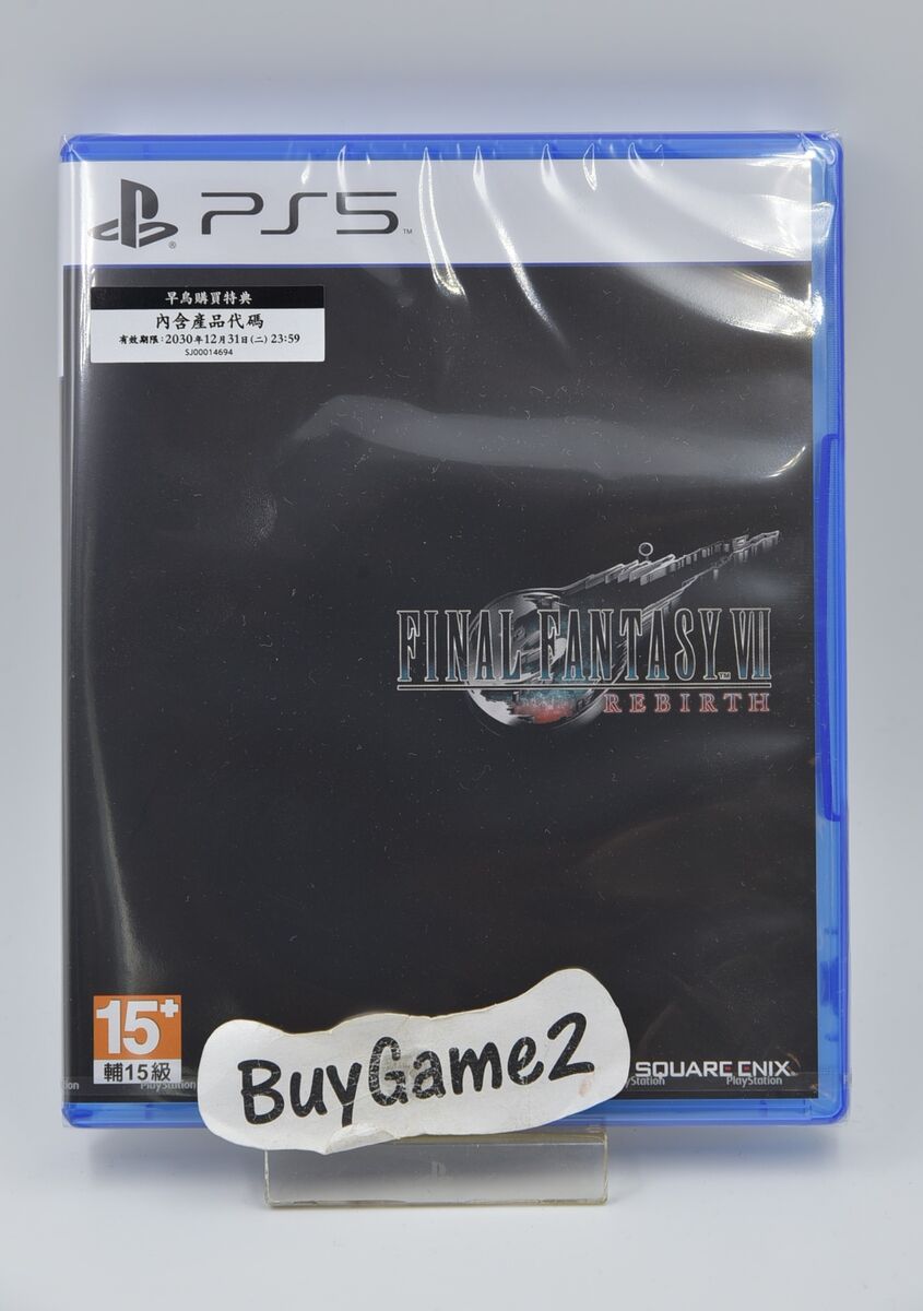 NEW PS5 Final Fantasy VII 7 FF7 Rebirth 太空戰士 7 (HK NEW PS5 Final Fantasy VII 7 FF7 Rebirth 太空戰士 7 (HK