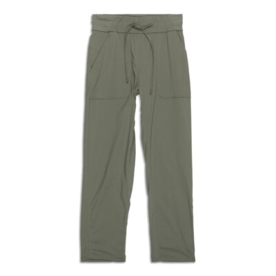 Lululemon Beyond the Studio Crop Pants Grey Sage Stripe