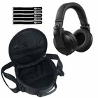 Black Bluetooth Wireless Technology Dj Headphones with Gear Bag