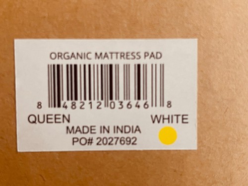 SAATVA Queen Size Mattress Pad Cover Organic Cotton NEW IN BOX - Retail is $265 - Picture 4 of 5