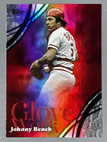 2026 Topps Series 2 Johnny Bench Glove Work #GW-13 In Hand, Ships Fast! - Picture 1 of 2