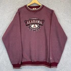 Vintage Alabama Crimson Tide Sweatshirt Men's Large Football 90s Ringer Crewneck