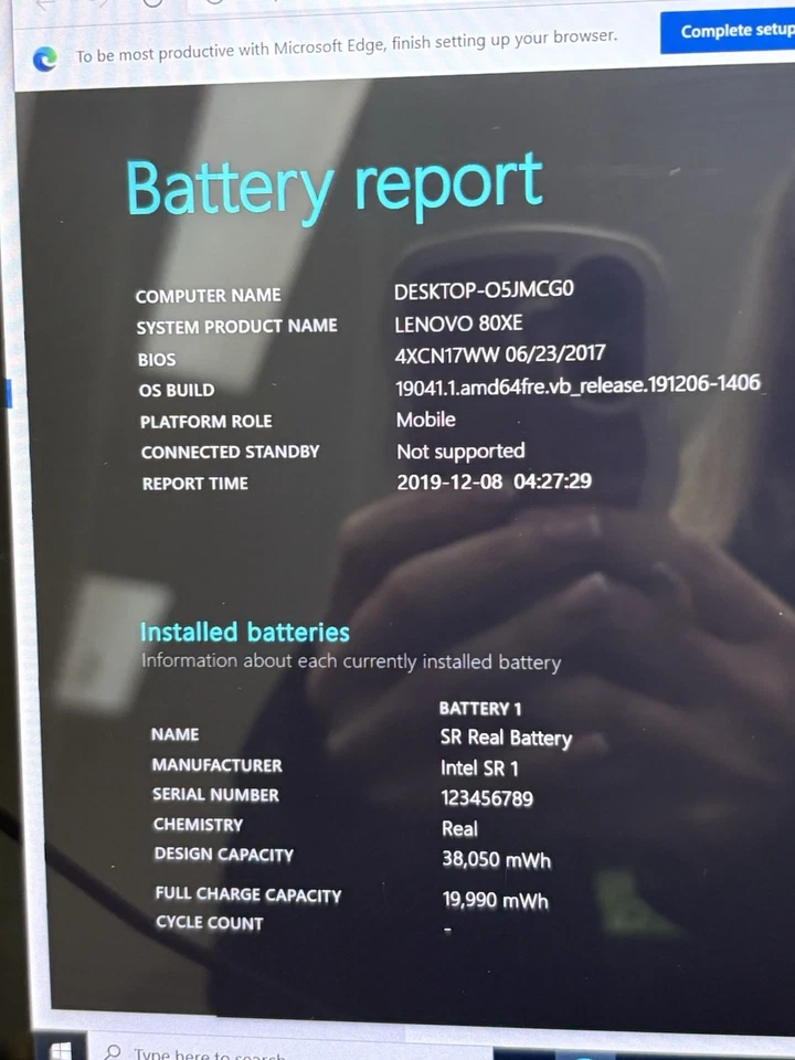 Lenovo ideapad MIIX 510-12ISK i3-7100U 4GB RAM 128GB Touchscreen Tablet 52% BAT - Image 4 of 4