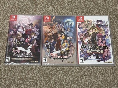 Apollo Justice: Ace Attorney Trilogy + 2 weitere New Nintendo Switch US Versionen! 