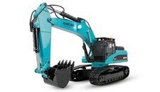 RC Bagger 1:14 Amewi G705E Metall RTR Greifer Bohrhammer Abbruchzange Set