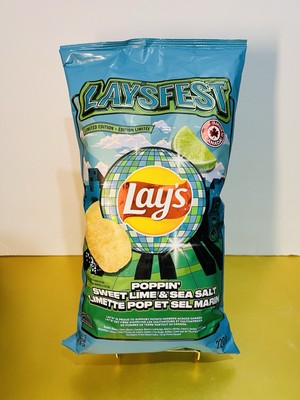  New Limited Edition Lays LAYSFEST POPPIN SWEET LIME SEA SALT Potato Chips 8oz