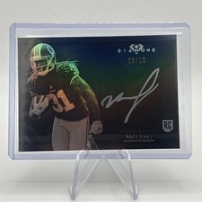 /10 2015 TOPPS DIAMOND SILVER AUTO AUTOGRAPH MATT JONES ROOKIE CARD. rookie card picture