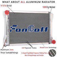 3-row Aluminum Radiator For 1967-74 68 69 70 71 72 73 Mg Midget 1275 1.3l L4 Mt