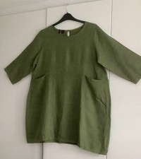 BNWT Made in Italy Oska Johansson Plus Size 20/22 Olive Green Tunic Top NEW