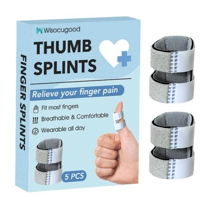 5 Pcs Thumb Splint,Trigger Finger Splints,Finger Brace,Broken Fingers Straigh...