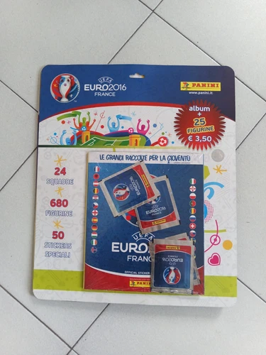 PANINI EURO 2016 FRANCE - STARTER PACK CON ALBUM e 5 BUSTINE