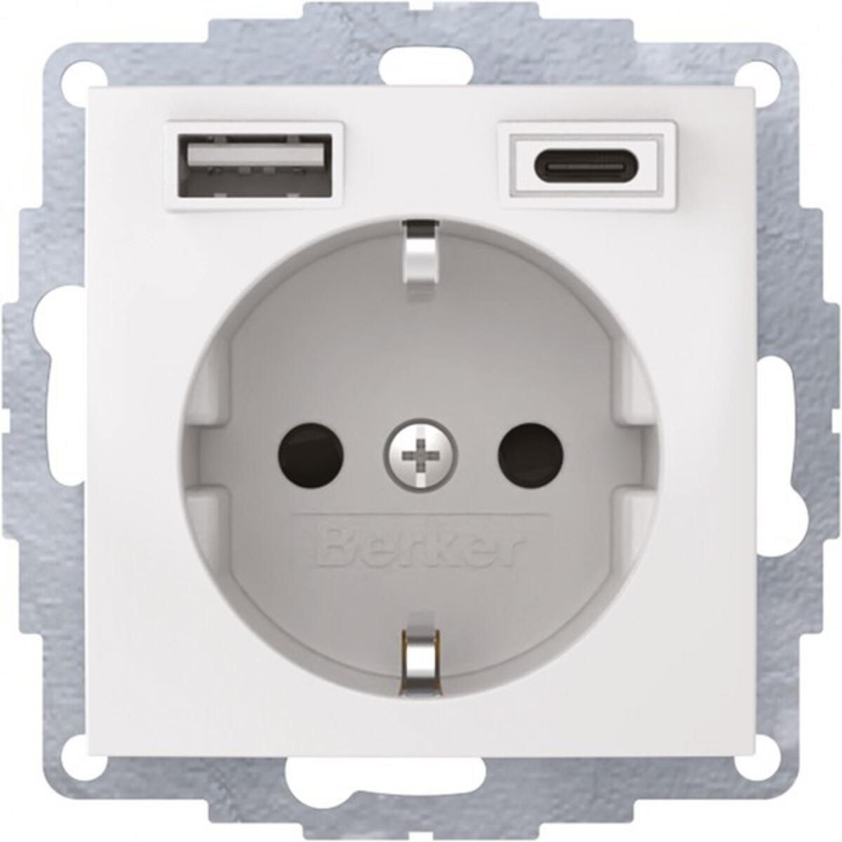 Berker Steckdose SCHUKO/USB 48048989 Abdeckung Stecker Steckdosen Elektrik