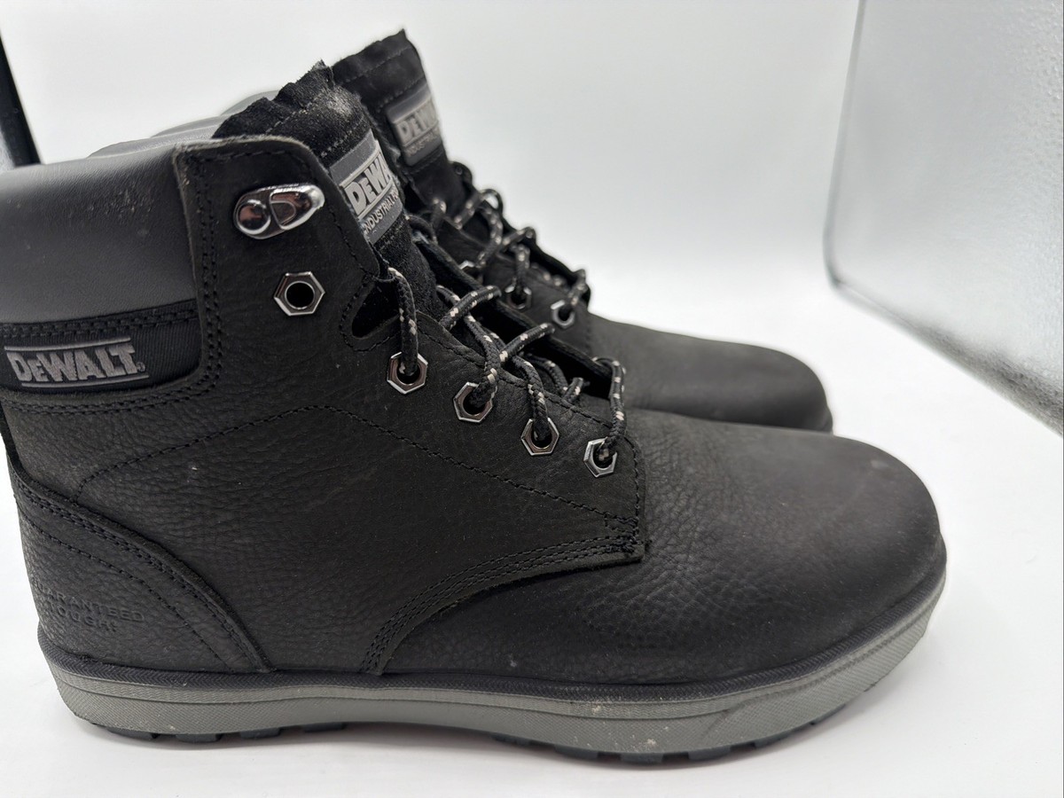 DEWALT Plasma Black Steel Toe Boots Men Size 8.5w (q401) View 2