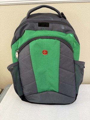 Swissgear Backpack Laptop Sleeve Key Ring Green Gray Comfort III see photos