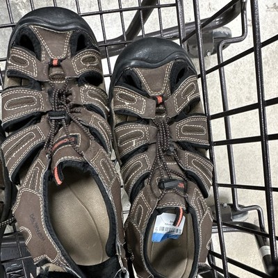 Brown Oak BO-M100-BRN Men's Closed-Toe Fisherman Sandals Brown/Black US 11