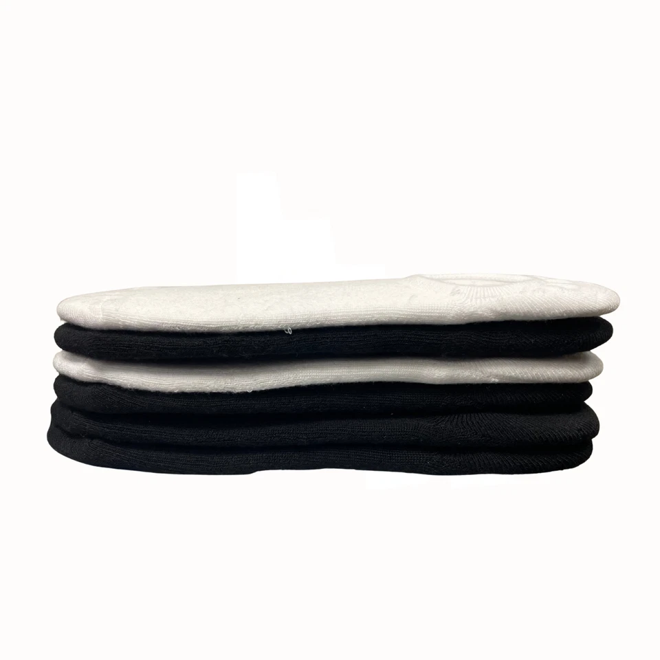 Paquete de 5 pares de calcetines Sktchers para hombre blancos/negros, OS Foto 3 de 3