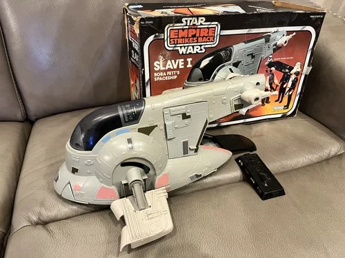 1981 Kenner Star Wars ESB Slave I Boba Fett Ship COMPLETE w/ Box Han Carbonite