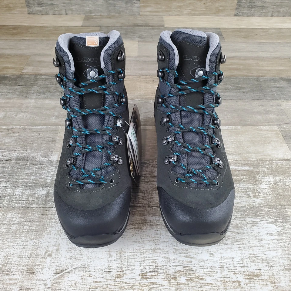 Zapato de Senderismo Lowa Badia GTX Mujer Talla 8 Negro Con Cordones Medio Top Punta Redonda Impermeable Foto 2 de 4