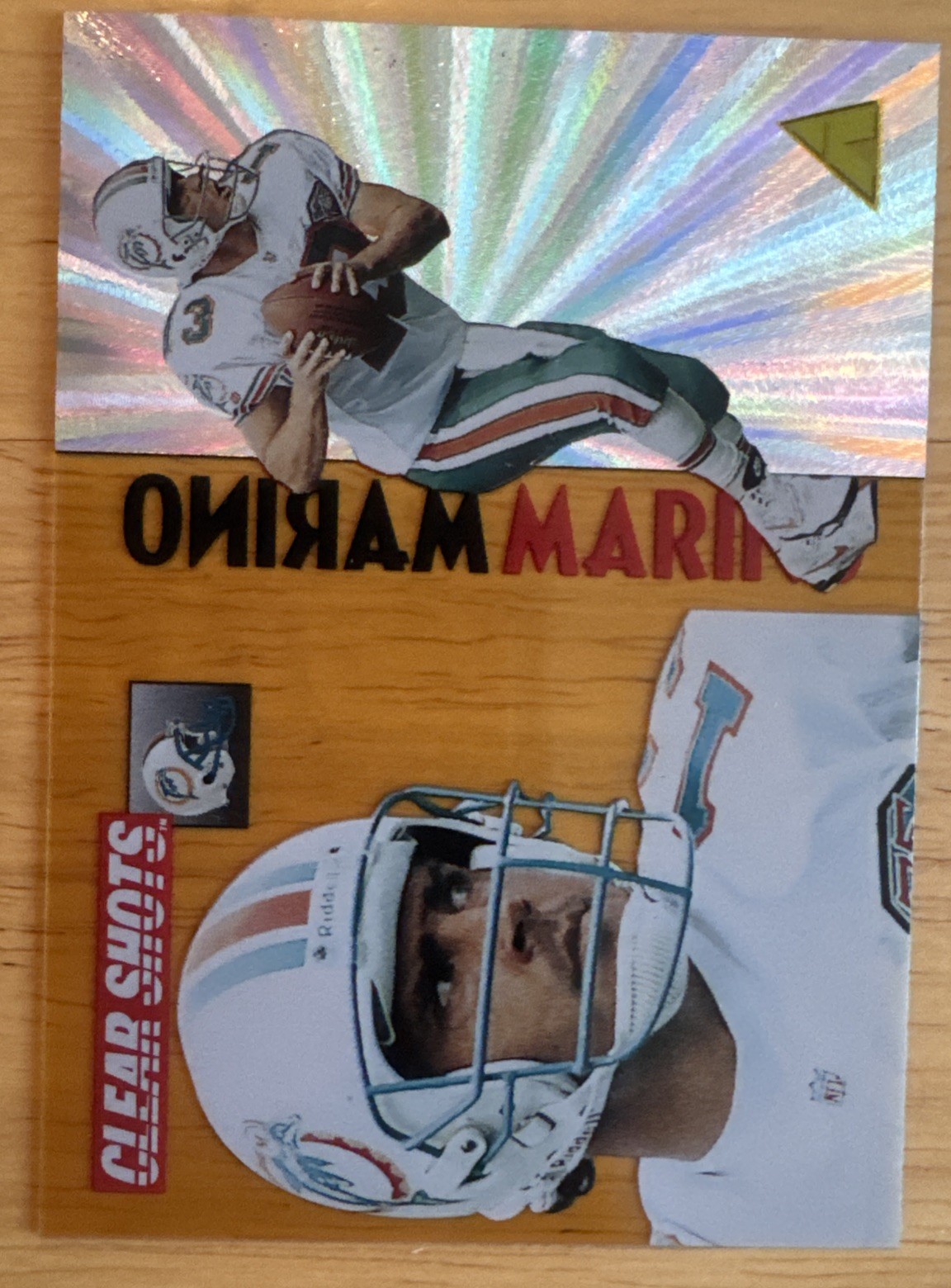 Dan Marino 1995 Pinnacle Clear Shots Card #2 of 10 (7994)