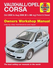Image of Vauxhall/Opel Corsa Petrol & Diesel (Oct 2000-Aug 2006) Haynes Repair Manual