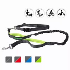 JESPET Hands Free Dog Leash for Running, Walking, Hiking Jogging, Grey