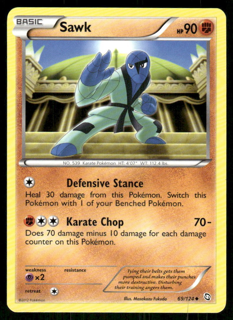 Sawk Dragons Exalted [69/124] Uncommon NM Pokemon