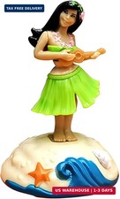 1 Pc Solar Powered Dancing Figures Decoration, Hawaiian Hula Dance Girl Solar Sh