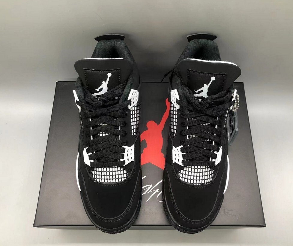 Air Jordan 4 Retro 'White Thunder' Men's Basketball Shoes | eBay