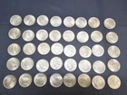 Lot of FORTY 1923 Silver Extra Fine + Peace Dollars