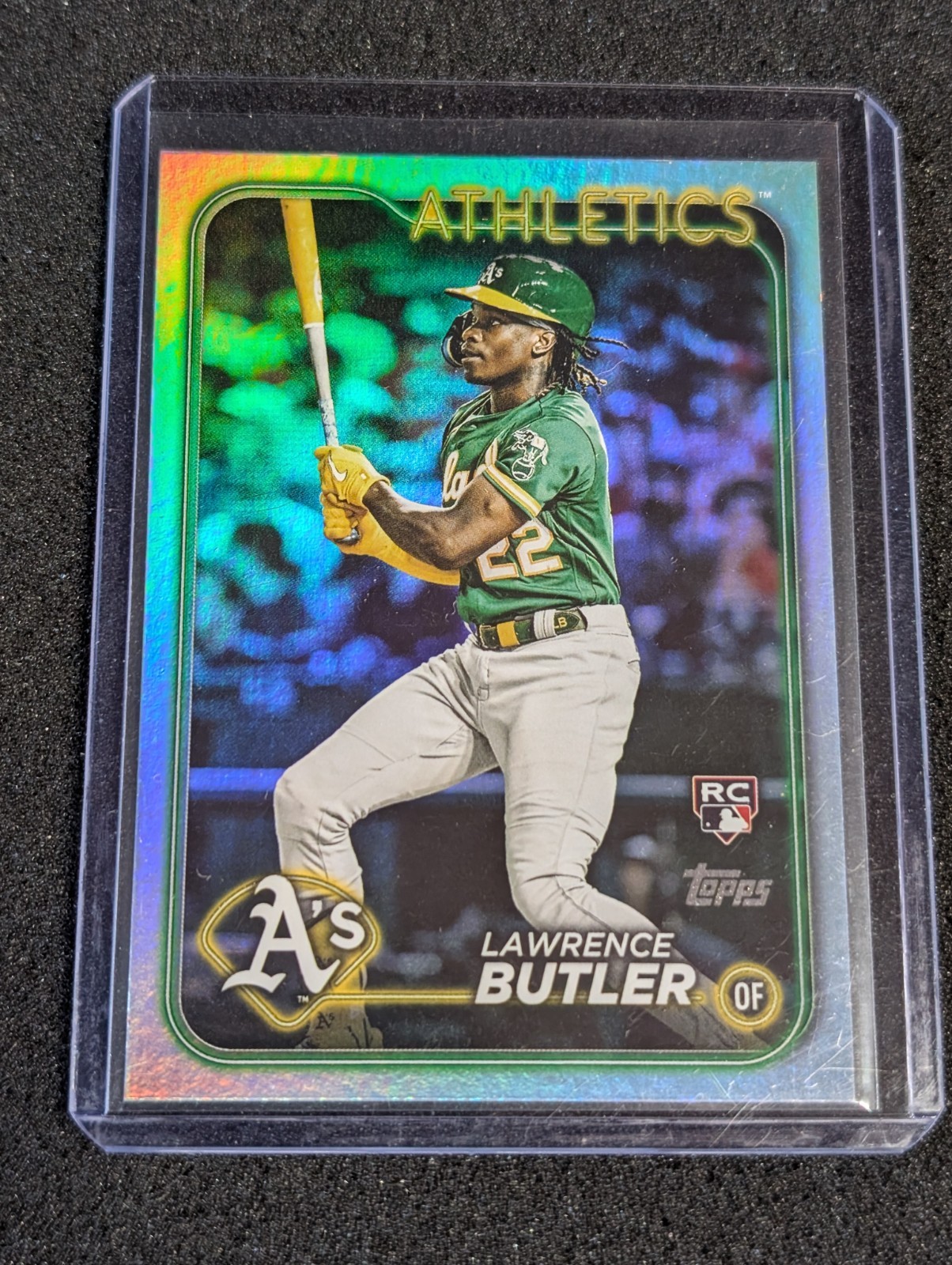 Lawrence Butler 2024 Topps Series 2 - #676 Rainbow Foil Rookie Card (RC)