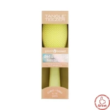 Tangle Teezer Plant Brush Naturally Curly Detangling Hair Brush - Pastel Lemon