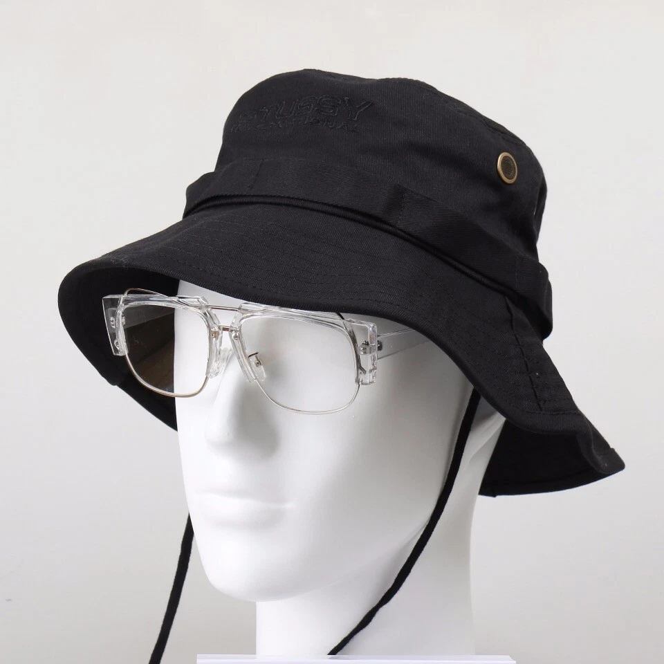 STUSSY FISHERMAN HAT IN BLACK ORIGINAL