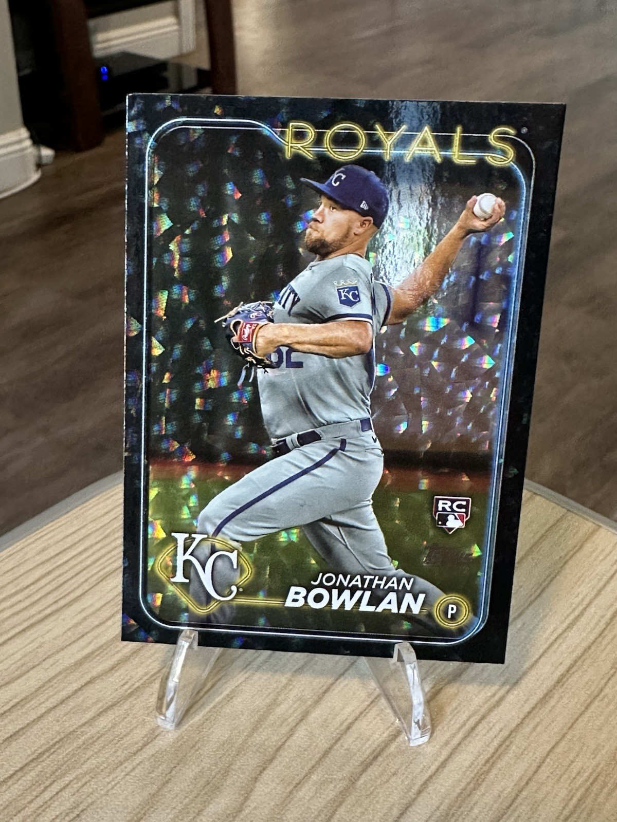 Jonathan Bowlan 2024 Topps Series 2 Black Foil Rookie RC SP Royals