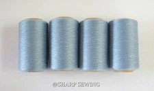 BABY BLUE #661 SPUN POLYESTER SERGER & QUILTING THREAD 4 TUBES 1000 YDS. EACH